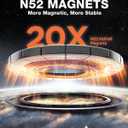 Smolink Tesla Phone Mount, All Metal Strong Magnet Magnetic Phone Holder for Car Dashborad and Tesla Model 3/Y/S/X, Foldable Hidden for MagSafe Car Mount Fit for iPhone All Phones, Black