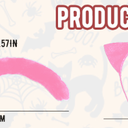 3 Pcs Halloween Cat Costume Accessories Cat Ears Headband Bell Collar and Tail Set for Halloween Party Cosplay Costumes Set (Pink) 