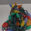 Brizled Colored Christmas Lights, 33ft 50 LED C9 Faceted Christmas Outdoor Lights, 120V UL Certified Tree Light, Connectable Xmas Roof Light for Christmas Tree Garden Yard Party Patio House Decor