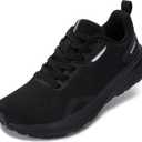 BRONAX Women's Wide Toe Box Road Running Shoes | Wide Athletic Tennis Sneakers with Rubber Outsole (S73 | All Black)