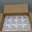 Stemless Glasses Set of 12, 15 Ounce Smooth Rim Standard Glass Tumbler, Dishwasher Safe