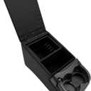 Black Universal Truck Bench Seat Console with Cup Holders