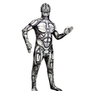 Morphsuits Android Monster Scary Costume For Kids, Halloween Body Suit, Kids Scary Costume, Fun Dress-Up Outfit