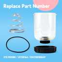 572.90310K Fuel Filter Cover Compatible with DAVCO 382 Fuel Water Separators, Replace 21720164 DVC13010DAV