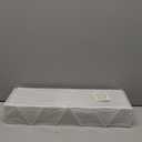 Amaoot Floating Shelves Set of 3, Home Wood Wall Shelf, Farmhouse Shelf for Bedroom, Wall Mounted Floating Shelf for Living Room, Bedroom, Bathroom, Kitchen, Office (White)