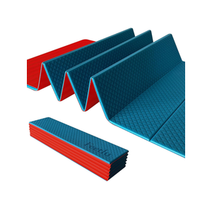 Foldable Yoga Mat-1/2 Inch Thick - Easy to Storage Travel Yoga Mat Foldable Lightweight for Fitness - Anti Slip Folding Exercise Mat for Yoga, Pilates, Home Workout & Floor Exercis
