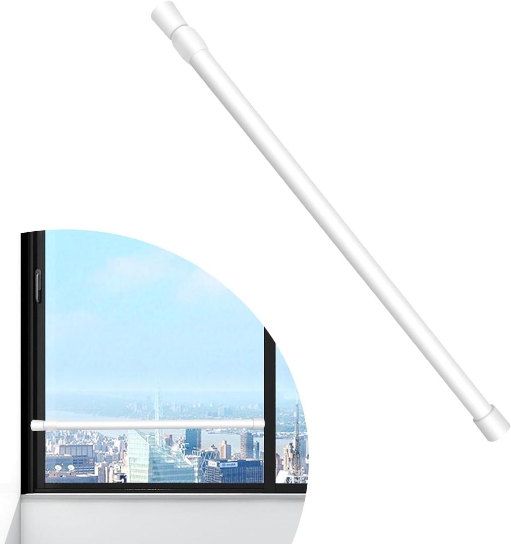 Adjustable Window Security Bars, 15.7-27.5 Inches, Easy to Install, Multi-Purpose Security Bar for Windows, Sliding Doors, Cabinets, Closet Rods