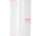 40 Inch White Number Balloons with Pink Bow Coquette Birthday Decorations Giant Number 1 Foil Balloon For Girls Pink Bow Birthday Party, Anniversary, Wedding, Proposal, Graduation Decor