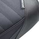 Upgrade Soft PU leather Front Driver Rider Seat Passenger Pillion Seat Cushion Comfortable compatible for ninja 400 Z400 Z-400 Accessories 2018-2024 (Front Seat-Black)