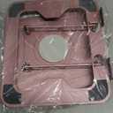 Adjustable Laptop Stand, Computer Stand with 360 Rotating Base, Ergonomic Laptop Riser Mount for Desk Foldable Protable Computer Desk Fits with MacBook Pro Air (10-16") - Pink