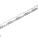 Brushed Nickel Cabinet Pulls 7.56" Hole Center 10 Pack Hammered Silver Cabinet Handles Decorative Kitchen Drawer Dresser Cupboard Bathroom Vanity Cabinet Hardware Rhombus