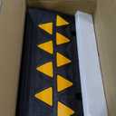 VEVOR Rubber Curb Ramp 4.25" Rise Height, 11.8" Width 19.7" Length Driveway Ramp for Curb, 15T Heavy Duty for Forklifts, Trucks, Buses, Cars, Wheelchairs, Bikes