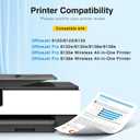923 Ink Cartridges Combo Pack Replacement for HP 923 Ink Cartridges for HP Printers Compatible with HP OfficeJet Pro 8130e OfficeJet Pro 8135e 8122e 8138e 8139e 8120e Printer Ink,4-Pack Without Chip