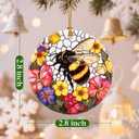 Christmas Ornaments, Bee Ornament, Christmas Tree Ornaments, Xmas Decorations, Holiday Decorations, Gifts for Bee Lovers, Holiday Party Gifts, and Xmas Gift Ideas