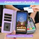 Argyle Wallet Case for Google Pixel 3a XL with Wrist Strap Shoulder Strap, Card Slots Folio Purse, Luxury PU Leather Stand Accessories Phone Cover for Pixel3aXL Pixle 3aXL A3 Pixel3a LX Purple