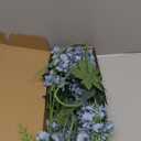 6PCS Blue Gladiolus Artificial Flowers 33.5in Long Stem Fake Silk Flowers Faux Gladiolus for Tall Vase Wedding Home Party Centerpieces Table Decor Floral Arrangements (Baby Blue)