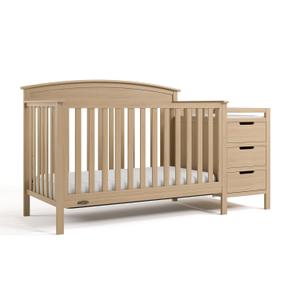 Graco Benton 4-in-1 Convertible Crib and Changer, Driftwood