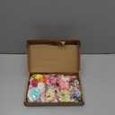 Cindeer 217 Pcs Mini Fake Flowers for Crafts Bulk Fake Flower Heads Craft Rose Daisy Small Silk Artificial Faux Decorations Flower for Art Wedding Summer Decorations, 2-4 cm(Charming Color)