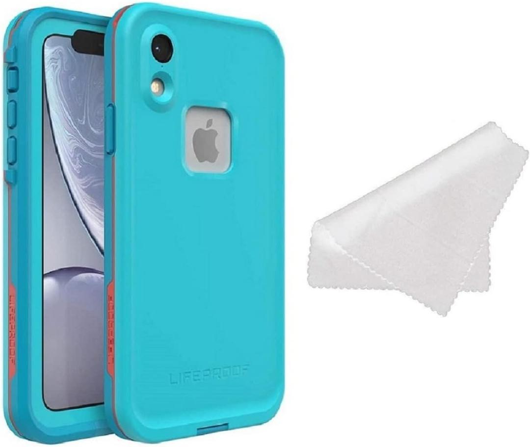 LifeProof FR Series Waterproof Case for iPhone XR (Only) - with Cleaning Cloth - Non-Retail Packaging - Boosted (Blue Atoll/Hawaiian Ocean/Emberglow)