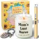 Gifts for Mom from Daughter Son, Best Mom Birthday Gifts | Mom's Last Nerve Scented Candle Sets with Electric Lighter, Funny Thanksgiving Christmas Stocking Stuffers for Stepmother