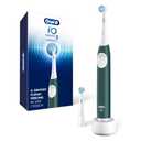 Oral-B Rechargeable Electric Toothbrush, iO2 Starter Kit, 3 Cleaning Modes, Automatic Pressure Sensor to Protect Gums, 2 Brush Heads, Forest Green