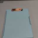 Dexas Slimcase 2 Plastic Clipboard with Storage and Side Opening, Foam Green Rose Gold, Office Supplies Clipboards to Organize, Carry and Store, A4 Holder, Nursing Clipboards