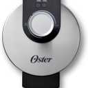 Oster Nonstick Belgian Waffle Maker, Nonstick Ceramic Waffle Iron (Stainless Steel)