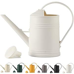 Long Spout Plant Watering Can 1/ 2 Gallon, Small Plastic Indoor Plant Watering Can for Outdoor Plants, Houseplant Bonsai Watering Can Outdoor, Watering Pot for Plants, (68oz White)