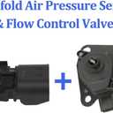 MITZONE Intake Manifold w/Runner Control Valve & Air Pressure Sensor Compatible with 2007-2017 Dodge Journey Avenger/Jeep Compass Patriot/Chrysler Sebring 1.8L 2.0L 2.4L Part 4884495AK 4884495AH