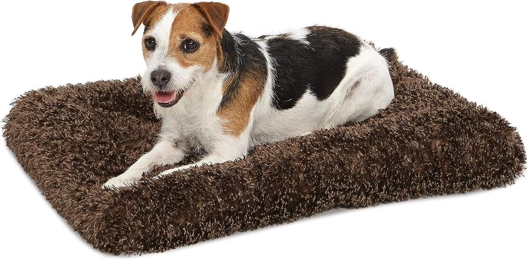 MidWest Homes for Pets Small QuietTime Deluxe Coco Chic Pet Bed, Ultra-Soft & Overstuffed, Machine Washable, Fits 24-inch Crate