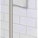 Command Bath Satin Nickel Towel Bar with Water Resistant Command Strips, Bathroom Organizer, 24 in Bar Length Holds up to 10 lbs