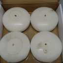 Mega Candles 4 pcs Unscented Ivory Floating Candles, Hand Poured Wax Candle 3 Inch Diameter, Home Décor, Wedding Receptions, Occasions, Festivities, Events, Meditations, Tranquility, Spa