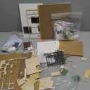 TuKIIE DIY Miniature Dollhouse Kit with Furniture, 1:24 Scale Creative Room Mini Wooden Doll House Accessories Plus Dust Proof & Music Movement for Kids Teens Adults(Satisfied Time)