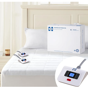 Sealy Electric Mattress Pad King Size, 10 Heating Settings Heated Mattress Pad, Bed Warmer with Dual Controller & Auto Off 1-12 Hours, Fit Up to 17 Inch, Machine Washable, 78"x80"
