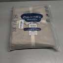 MooMee Bedding Duvet Cover Set 100% Washed Cotton Linen Like Textured Breathable Durable Soft Comfy (Heathered Tannish Linen Grey, Queen 90"x90")