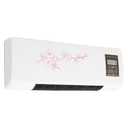 Wall Mounted Electric Heater, 1400W Wall Heaters for Indoor Use Portable Heater Adjustable Temperature From 60.8–104 °F Easy-Mount for Bedrooms Living Rooms Offices (White, Red)