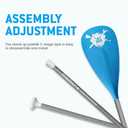 FunWater SUP Paddle - Adjustable Stand Up Paddle 3 Piece or 4 Piece Floating Alloy Portable Paddle Board Paddle - Lightweight & Floating oars - Durable and Packable - Efficient Padding