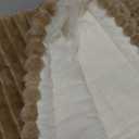 Non Slip Fuzzy Pet Couch Covers for Sofa, Washable Couch Cushion Covers for Large Dogs (27in*71in, Brown)