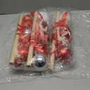 Suncalla 18 Pcs Christmas Wall Hanging Decor with Light Wooden Branch Christmas Plastic Balls Bow Xmas Wall Art for Home Ceiling Indoor Holiday Party Supplies Decor