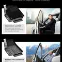 3W Tesla Model Y Juniper Floor Mats with Carpets, Metal Pedal, Double Layer, All Weather TPE Waterproof Custom Fit Automotive Car Floor Liners, Vigormold™