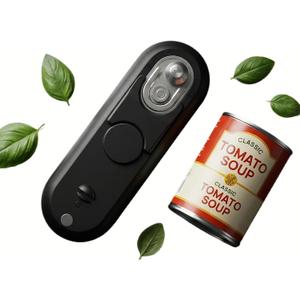Electric Can Opener-Hands-Free Automatic,USB-C Rechargeable,Smooth Edge Opener for Seniors & Arthritis,120Min Runtime,Wall Mountable (Black)