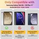 Mektron Case for Samsung Galaxy Tab A9+/A9 Plus 11 2024 Model (SM-X210/X216/X218) with S Pen Holder, Slim Cover Clear Shell + Trifold Stand + Auto Wake/Sleep, Y2K Clipart