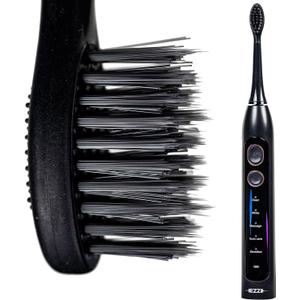 Sonic Electric Toothbrush | Ultra Soft Tapered Bristles | 60-Day Rechargeable Battery | 42,000 Vibrations/Min | for Adults, Sensitive Teeth, Receding Gum Disease, Whitening, Braces, Travel