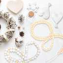 3 Pcs 4 Pcs Neutral Valentines Day Decor, Wood Bead Garland Felt Heart Garland, Farmhouse Wooden Rustic Banner Rustic Hanging Decor for Valentine Celebration Shelf Fireplace Wall, 6.6 ft (Fresh)