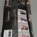 5 in1 Foam Roller Set, Trigger Point Foam Roller, Massage Roller Stick, Massage Ball, Resistance Band for Deep Muscle Massage Pilates Yoga,Fitness Exercise for Whole Body (Black-Red)