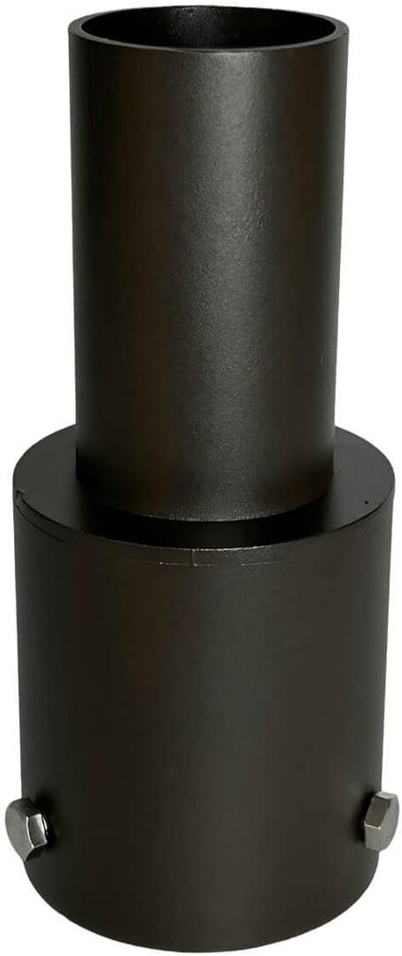 Adapter Tenon for 3 Inch Light Pole,Top Pole Tenon with 2 3/8" Slip Fit Mount,Round Pole Bracket Tenon Adapter for Led Parking Lot Lights,Bronze,Galvanized Steel,Powder Coated
