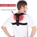 Schiara Posture Corrector for both Men and Women, Comfortable Upper and Back Brace, Adjustable Back Straightener Support for Back, Shoulder and Neck, Medium