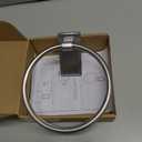 Adhesive Towel Ring, Bathroom Hand Towel Holder SUS304 Heavy Duty Stick On Towel Holder for Kitchen, Brushed Nickel