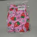 Vieille Little Girls Swimsuit Cute Kids Quick Dry Swimwear with Skirt 3-8 Years (5-6 Years, Strawberry)