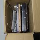 Furinno JAYA Book Shelf, 5-Tier Bookshelf, Bookcase with Adjustable Shelves, 9.5" x 24.5" x 71.2", for Organization and Storage, for Living Room, Bedroom, Home Office, Blackwood